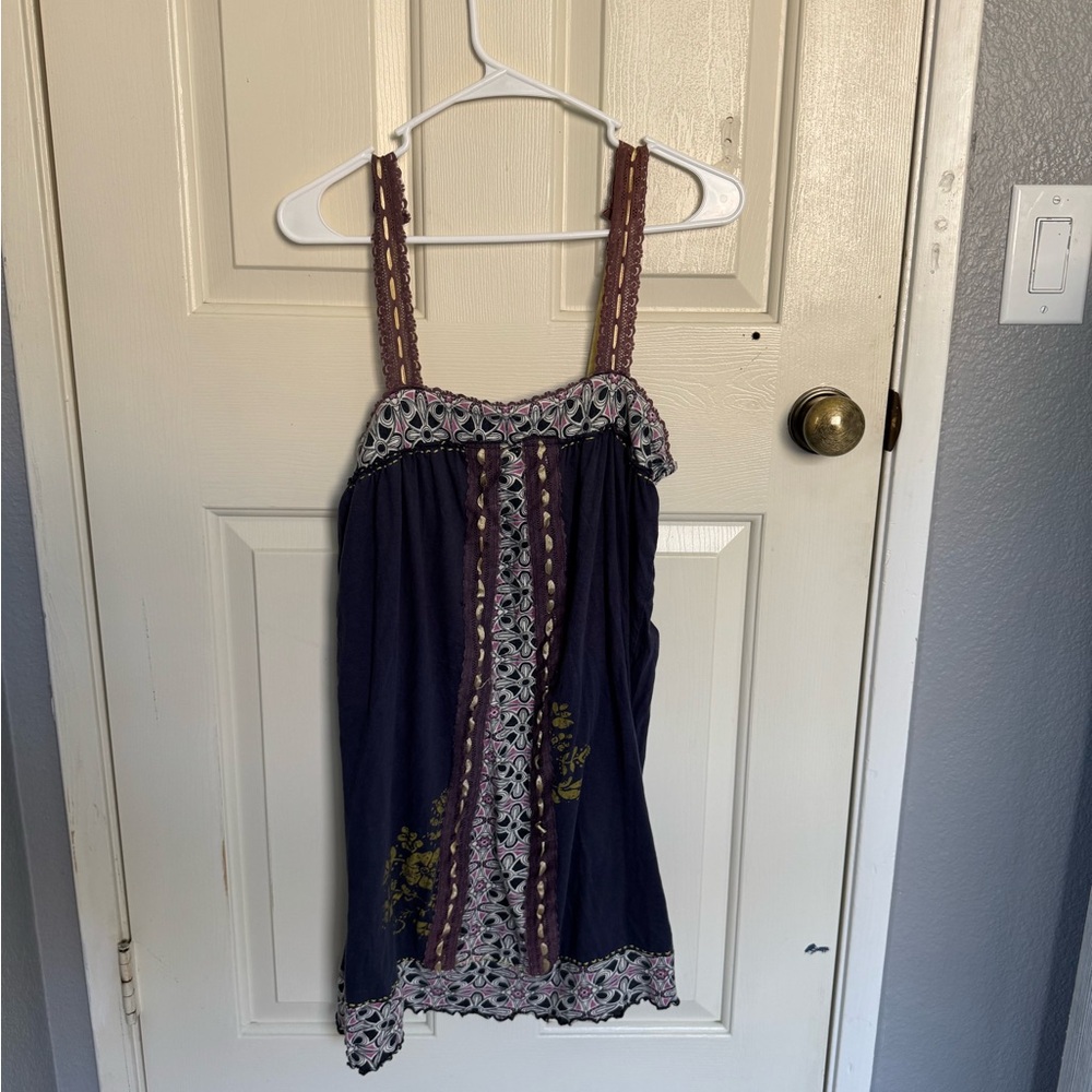 Billabong Black and Brown Sleeveless Spaghetti Strap Sundress